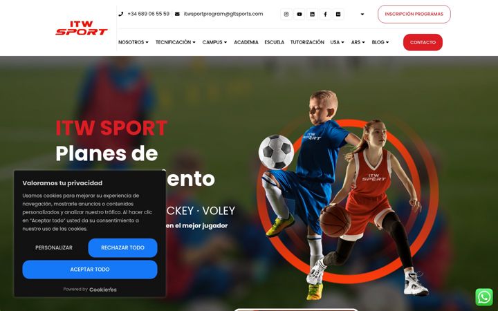 Skærmbillede af itwsport.com