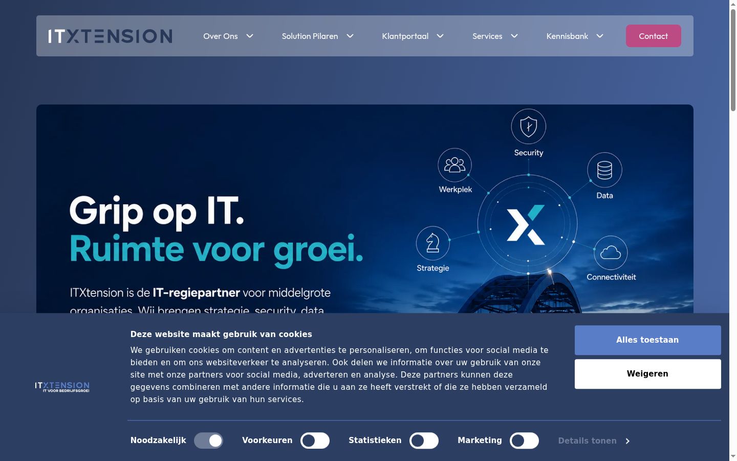 Screenshot tal-banner tal-kunsens muri qabel kwalunkwe interazzjoni