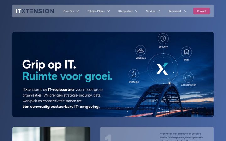 Screenshot of itxtension.nl
