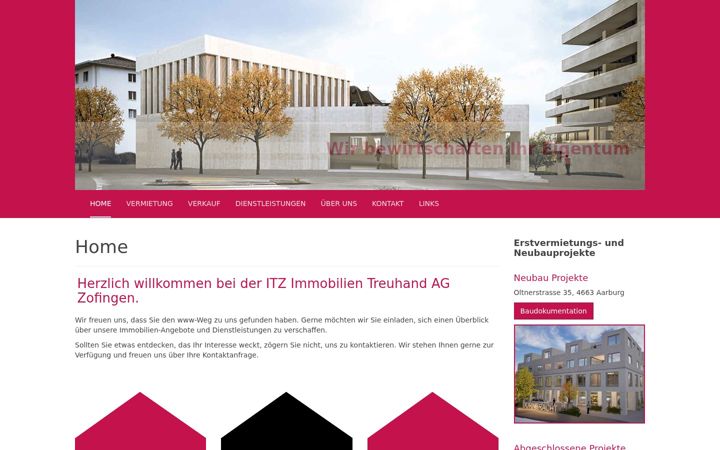 Screenshot of itzimmo.ch