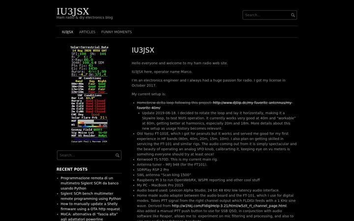 Screenshot of iu3jsx.it