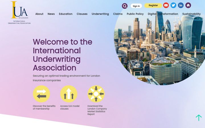 Screenshot of iua.co.uk