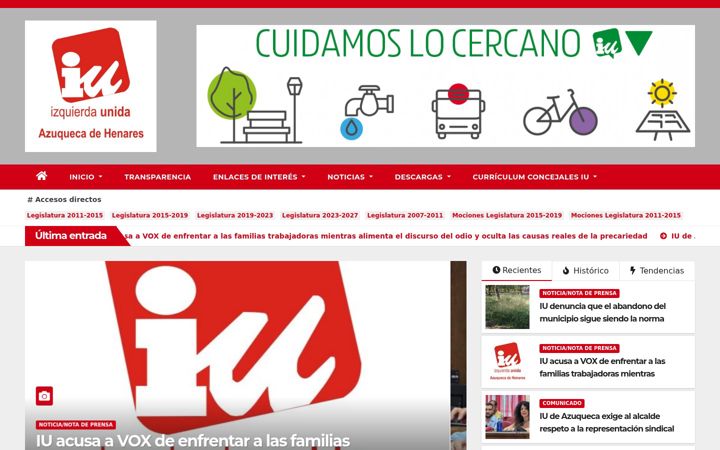 Screenshot of iuazuqueca.es