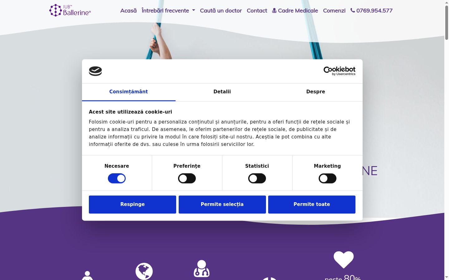 Kuvakaappaus suostumusbannerista, joka näytettiin ennen mitään vuorovaikutusta