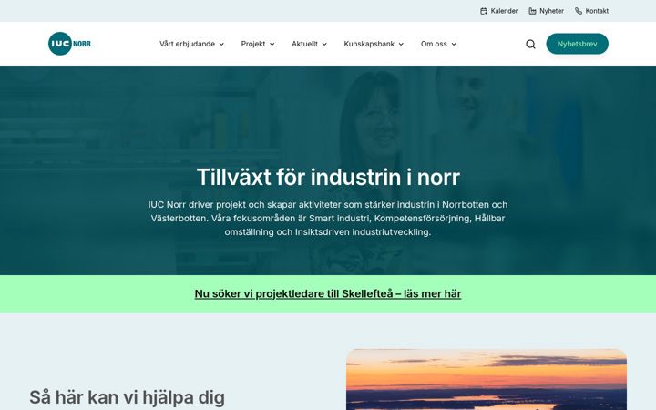 Screenshot of iucnorr.se