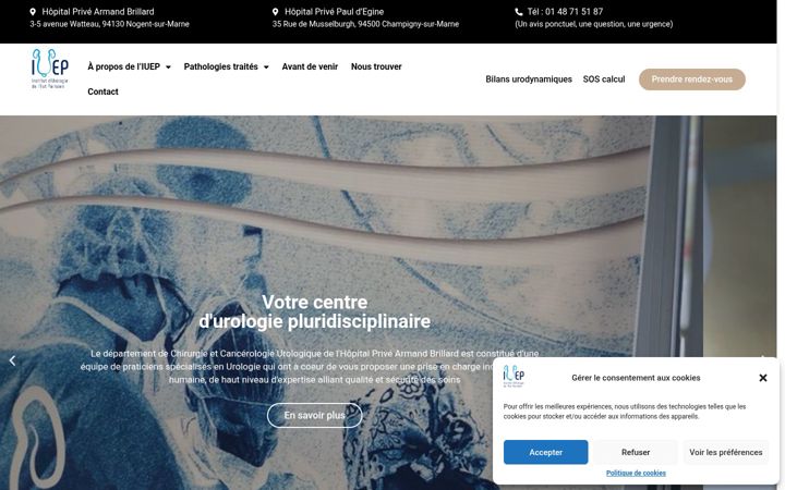 Screenshot of iuep.fr