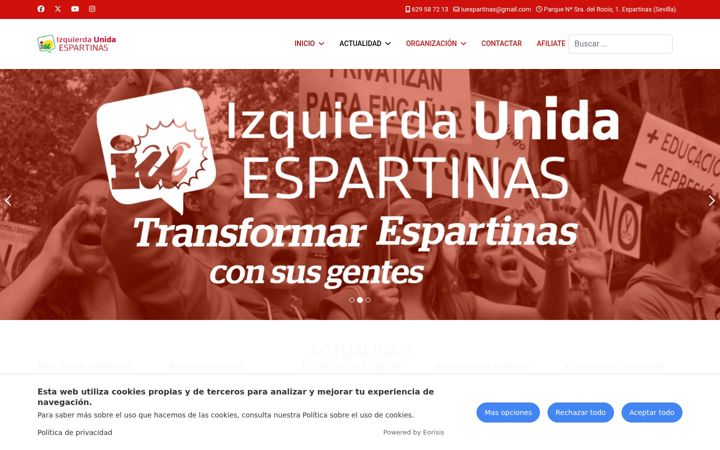 Screenshot of iuespartinas.org