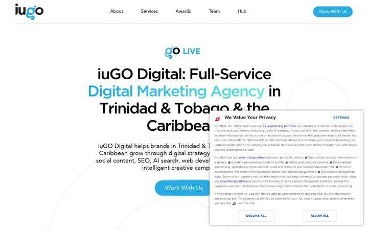 Screenshot of iugodigital.com
