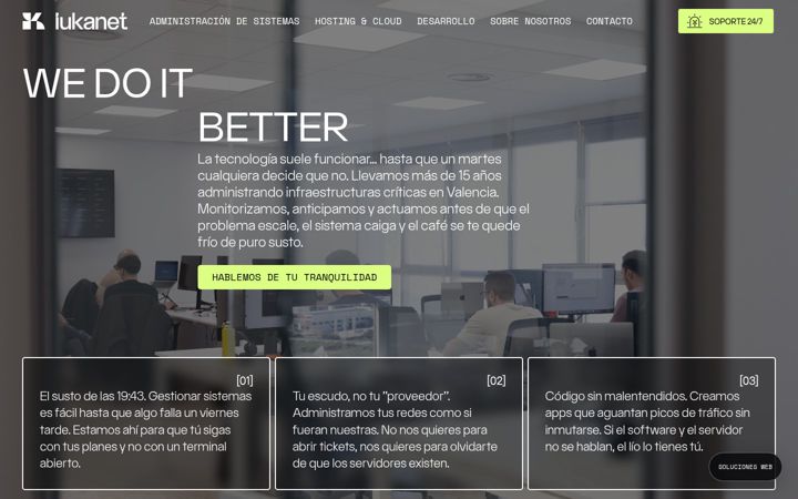 Screenshot of iukanet.com