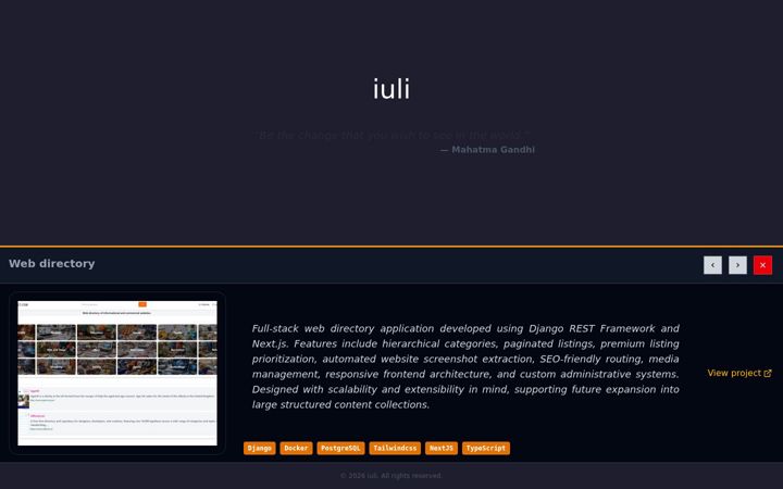 Screenshot of iuli.uk