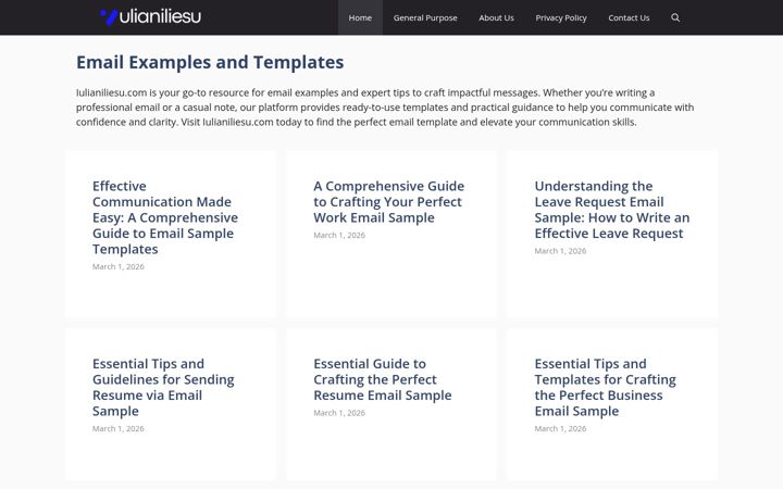 Screenshot of iulianiliesu.com