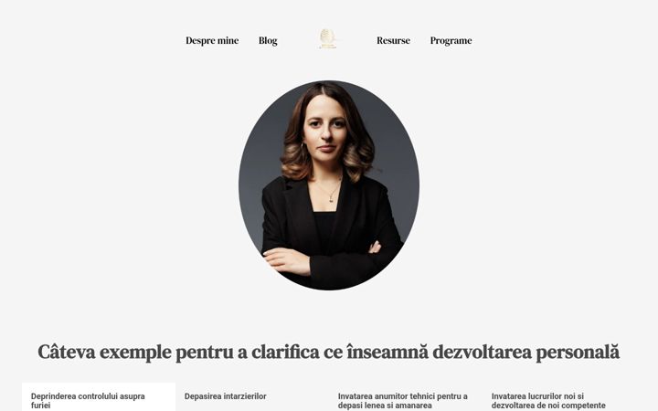 Screenshot of iuliastoica.com