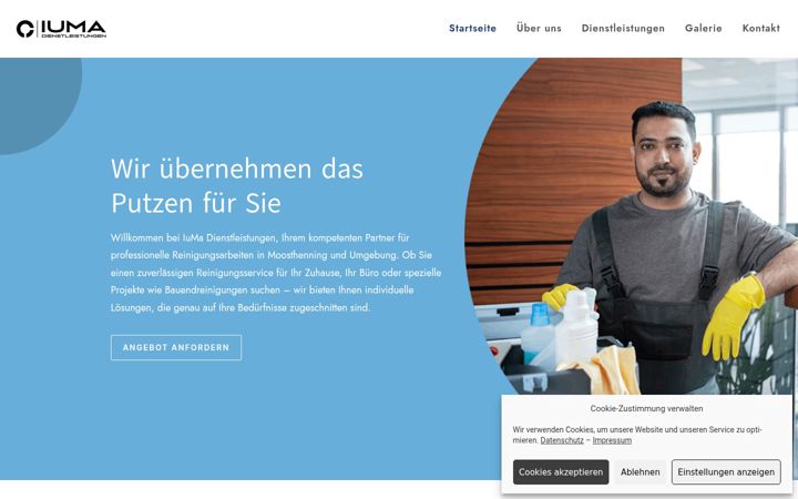 Screenshot of iumadienstleistungen.de