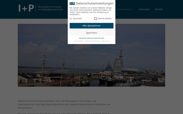 Screenshot of iundp-planung.de