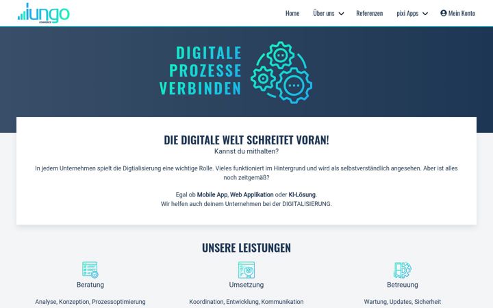Screenshot ta' iungo-commerce.de