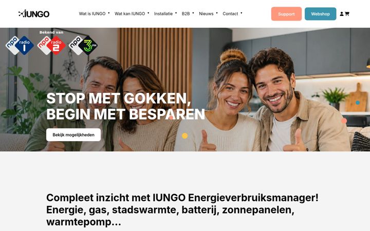 Skjermbilde av iungo-energiemonitor.eu