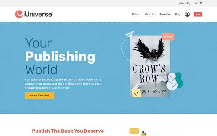 Screenshot of iuniverse.com