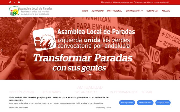 Screenshot of iuparadas.org