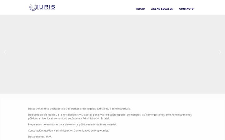 Screenshot of iuris-asesores.com