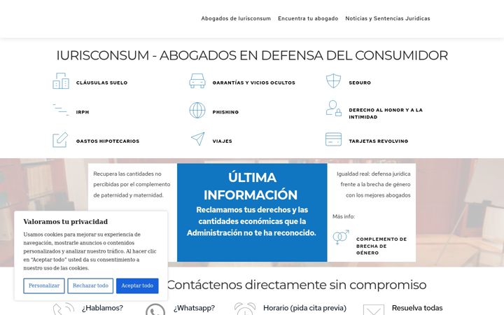 Screenshot of iurisconsum.com