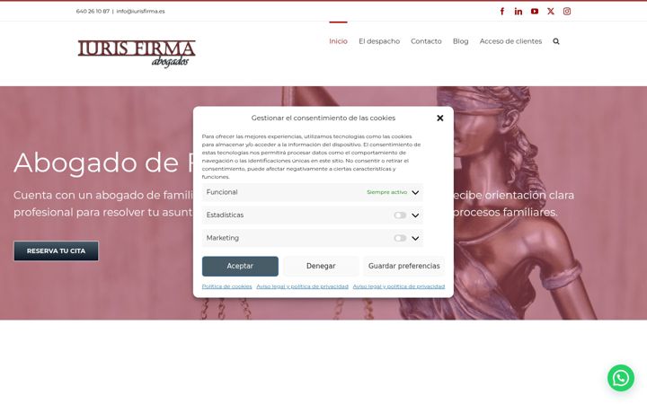 Screenshot of iurisfirma.es