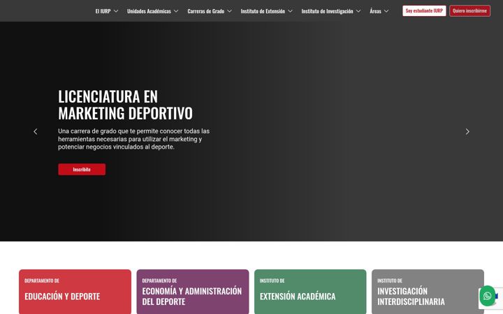 Screenshot of iuriverplate.edu.ar
