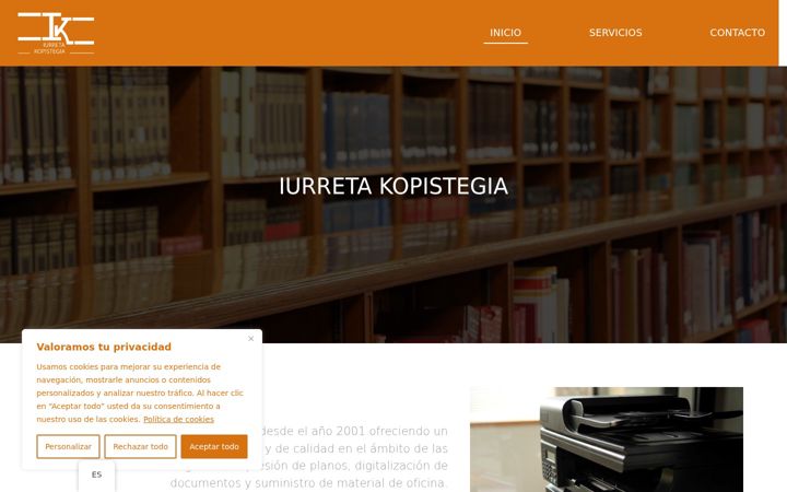 Screenshot of iurretakopi.com