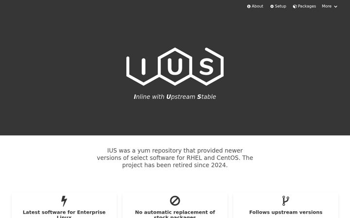 Screenshot of ius.io
