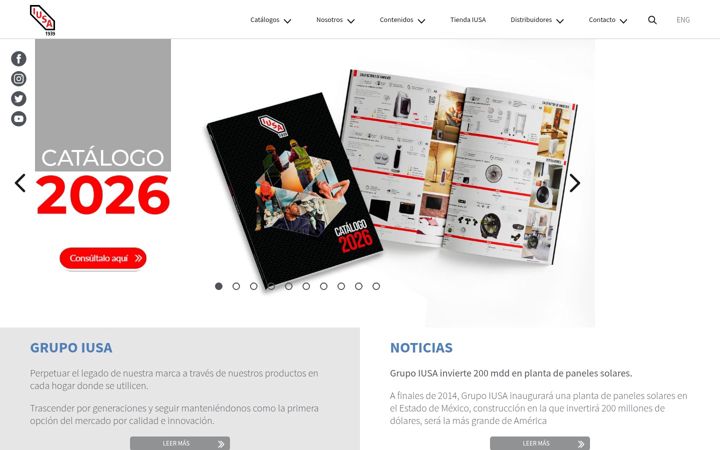 Screenshot of iusa.com.mx