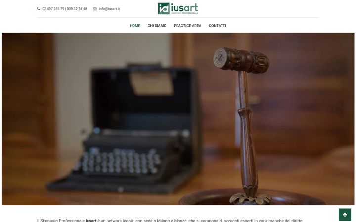 Screenshot of iusart.it