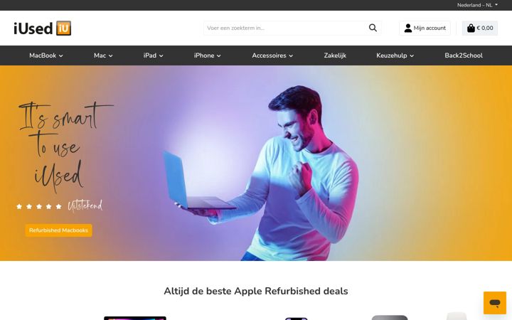Screenshot of iused.nl
