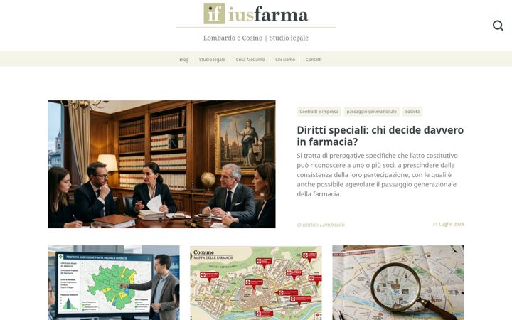 Screenshot of iusfarma.it