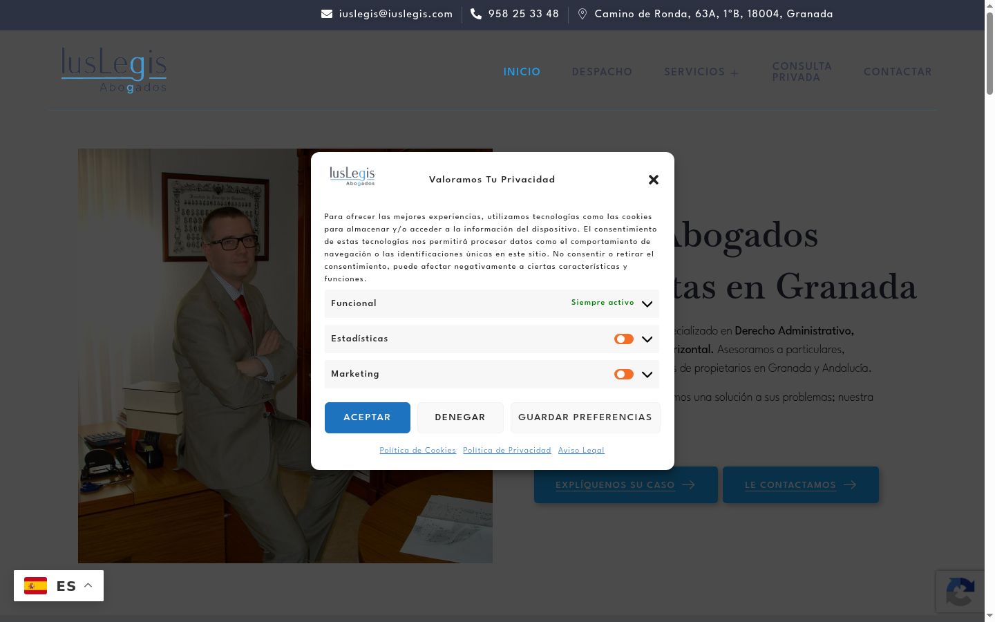 Sutikimo reklamjuostės, rodytos prieš bet kokią sąveiką, ekrano kopija