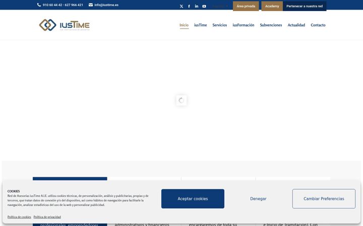 Screenshot of iustime.com