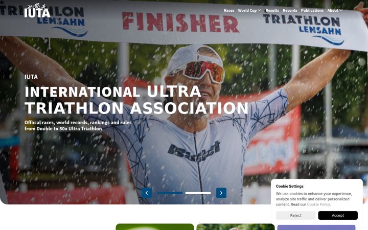 Screenshot of iutasport.com