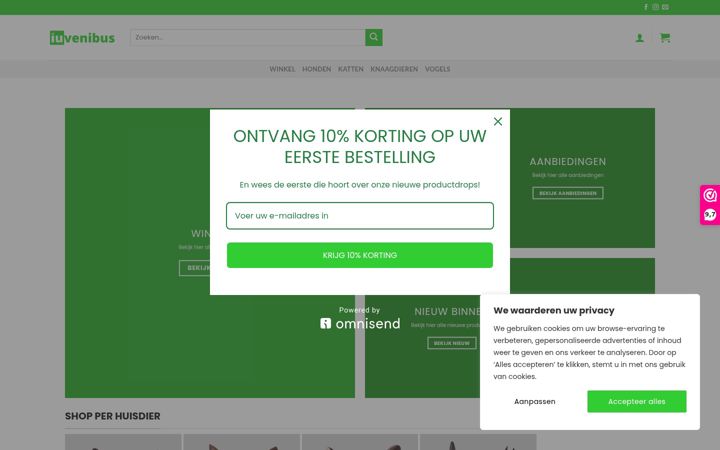 Screenshot of iuvenibus.nl