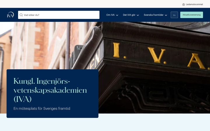 Screenshot of iva.se