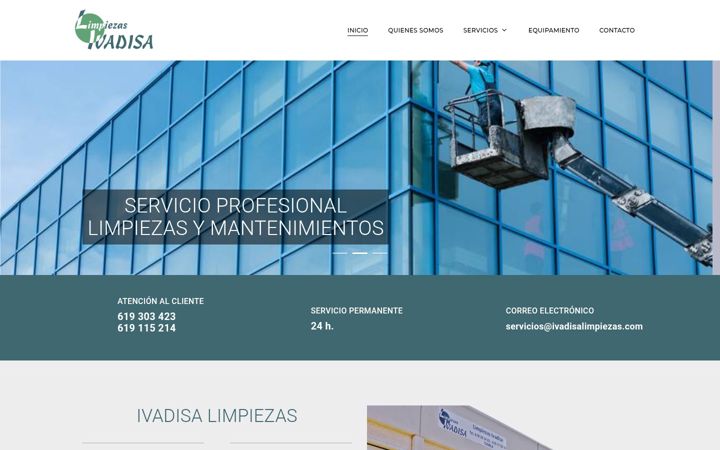 Screenshot of ivadisalimpiezas.com