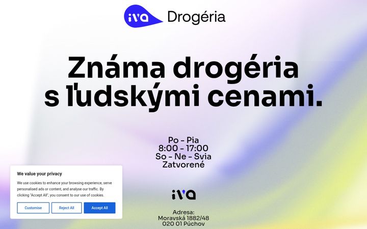 Screenshot di ivadrogeria.sk