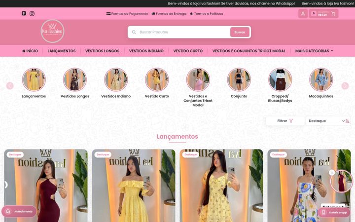 Screenshot of ivafashionbvcity.com.br