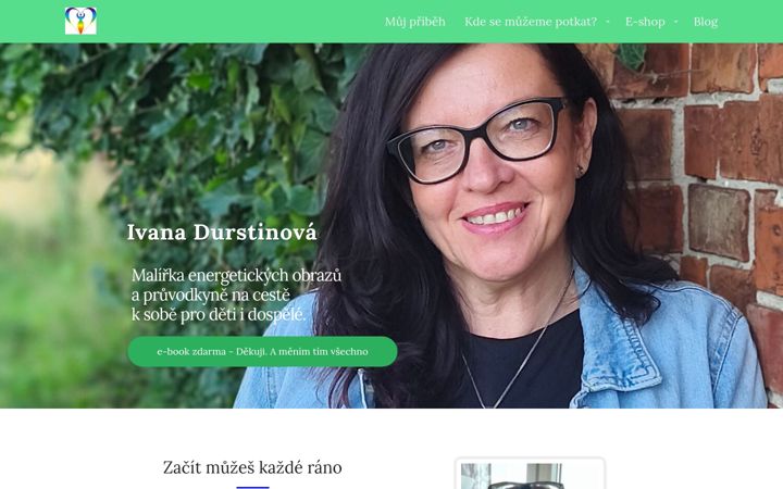 Screenshot di ivanadurstinova.cz