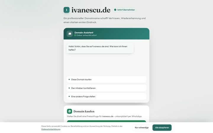 Screenshot of ivanescu.de