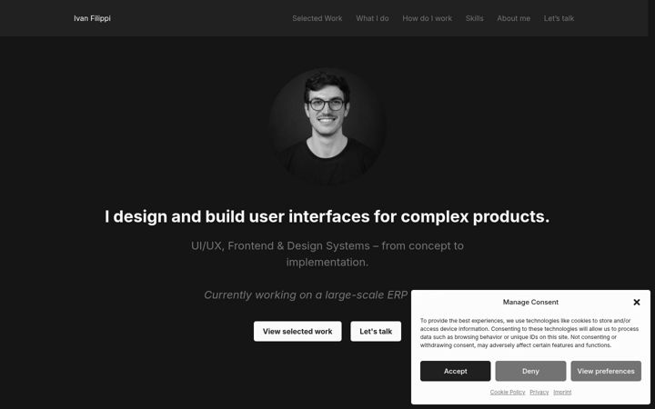 Screenshot of ivanfilippi.com