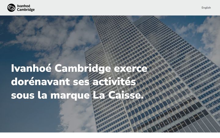 Screenshot of ivanhoecambridge.com