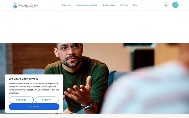 Screenshot of ivanirpsiquiatra.com.br