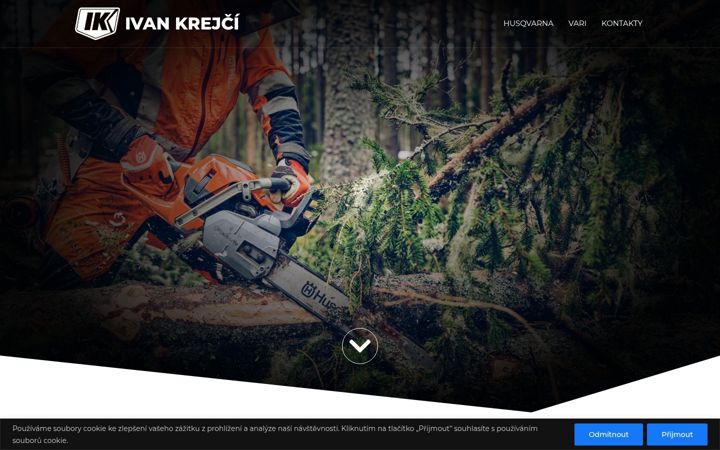 Screenshot di ivankrejci.cz