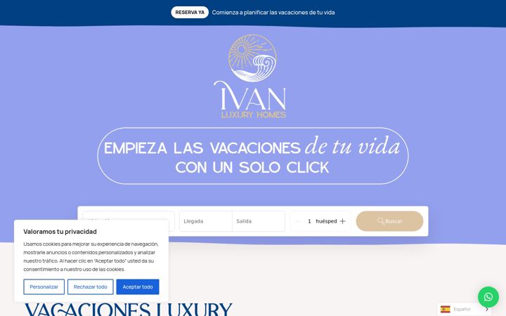 Screenshot of ivanluxury.com