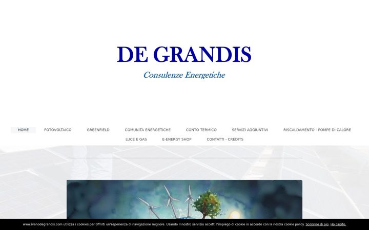 Screenshot of ivanodegrandis.com