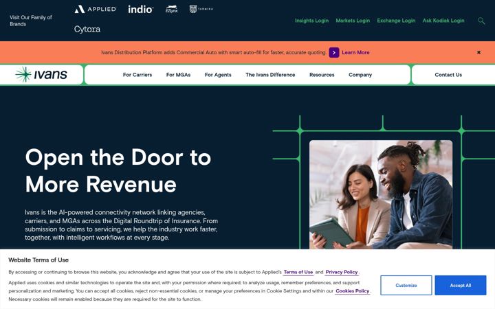 Screenshot of ivans.com