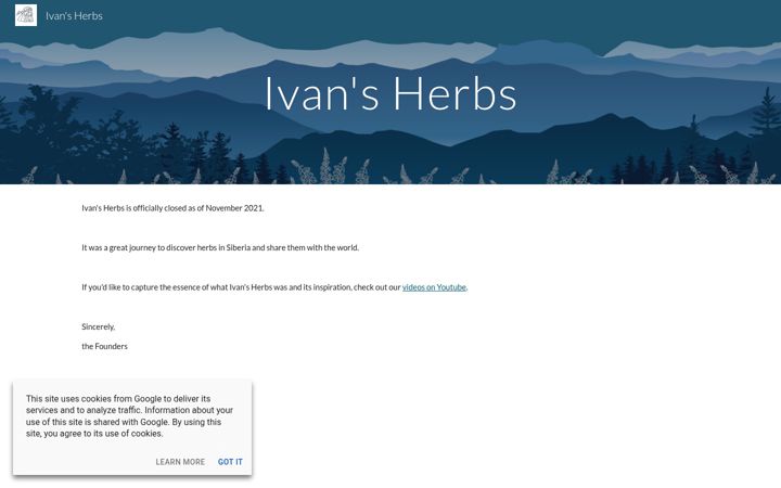 Screenshot of ivansherbs.com